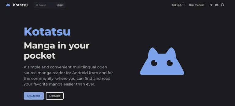 La mejor aplicacion gratuita para leer manga Kotasu – y de codigo abierto